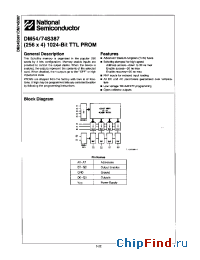 Datasheet DM74S387AJ производства National Semiconductor