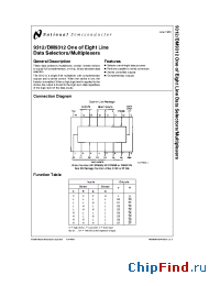 Datasheet DM9312W/883 производства National Semiconductor