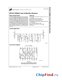 Datasheet DS7837 manufacturer National Semiconductor