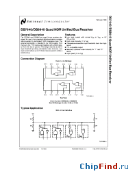 Datasheet DS8640N manufacturer National Semiconductor