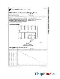 Datasheet DS8881N manufacturer National Semiconductor