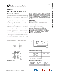 Datasheet DS92001TLD manufacturer National Semiconductor