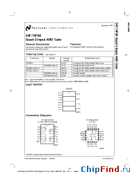 Datasheet JM38510/34001BCA manufacturer National Semiconductor