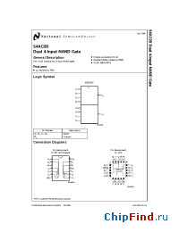 Datasheet JM38510R75003SCA manufacturer National Semiconductor