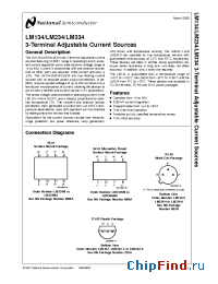 Datasheet LM134-3 производства National Semiconductor