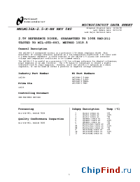 Datasheet LM136AH-2.5RQML производства National Semiconductor
