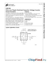 Datasheet LM2780TPX производства National Semiconductor