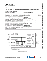 Datasheet LM4546AVHX manufacturer National Semiconductor