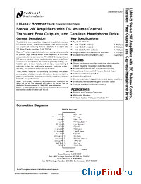 Datasheet LM4842MHX manufacturer National Semiconductor