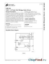 Datasheet LM5109MAX manufacturer National Semiconductor