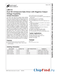 Datasheet LM5110-3SDX manufacturer National Semiconductor