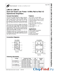 Datasheet LM6134AI manufacturer National Semiconductor