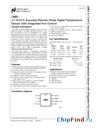 Datasheet LM63CIMAX manufacturer National Semiconductor