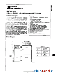 Datasheet NMC27C256Q17 производства National Semiconductor
