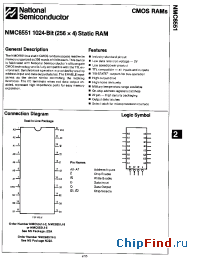 Datasheet NMC6551J-5 производства National Semiconductor