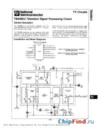 Datasheet TBA950 производства National Semiconductor