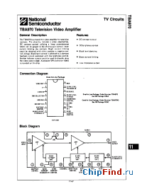 Datasheet TBA970QNS производства National Semiconductor