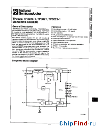 Datasheet TP3020-1 производства National Semiconductor