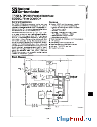 Datasheet TP3051J производства National Semiconductor