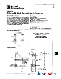 Datasheet UA9708DC manufacturer National Semiconductor