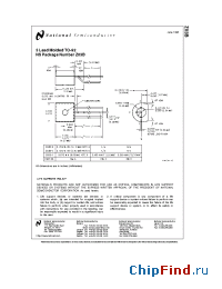Datasheet Z03B-1 manufacturer National Semiconductor