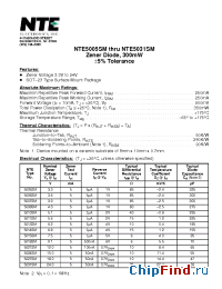 Datasheet 5031SM manufacturer NTE