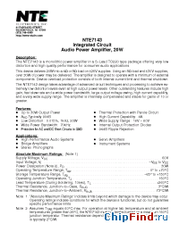 Datasheet 7143 manufacturer NTE