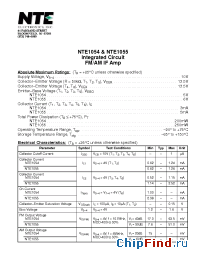 Datasheet NTE1054 производства NTE