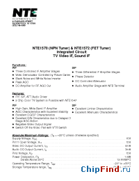 Datasheet NTE1572 производства NTE