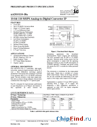 Datasheet nAD10110-18 manufacturer Nordic VLSI