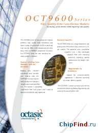 Datasheet OCT9600 manufacturer Octasic
