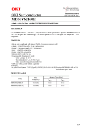 Datasheet MD56V62160E-XXTA производства OKI