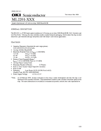 Datasheet ML2201XXX производства OKI