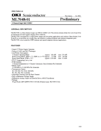 Datasheet ML7048 производства OKI