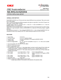 Datasheet ML9092-02TB производства OKI