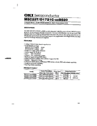 Datasheet MSC23T производства OKI