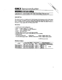 Datasheet MSM51V18165A manufacturer OKI