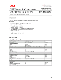 Datasheet OAT1046x-z-yy-02 manufacturer OKI