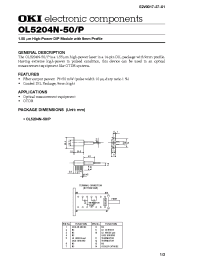 Datasheet OL5204N-50P manufacturer OKI