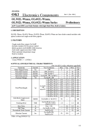 Datasheet OL592L-W157 manufacturer OKI