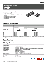Datasheet A6H-0102 manufacturer Omron