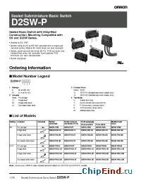 Datasheet D2SW-P manufacturer Omron
