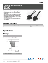 Datasheet D3K-B manufacturer Omron