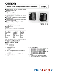 Datasheet D4DL-2CFH-E manufacturer Omron
