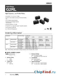 Datasheet G2RL-1-E-CF manufacturer Omron