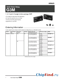 Datasheet G3M-102PL-US manufacturer Omron