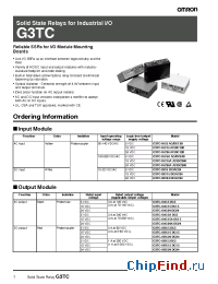 Datasheet G3TC-IDC24 manufacturer Omron