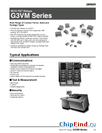 Datasheet G3VM-352FTR manufacturer Omron