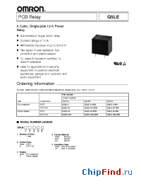 Datasheet G5LE-1A4-ASI производства Omron