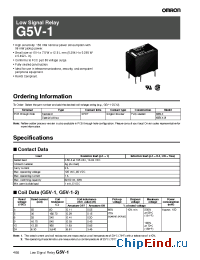 Datasheet G5V-1-2 manufacturer Omron